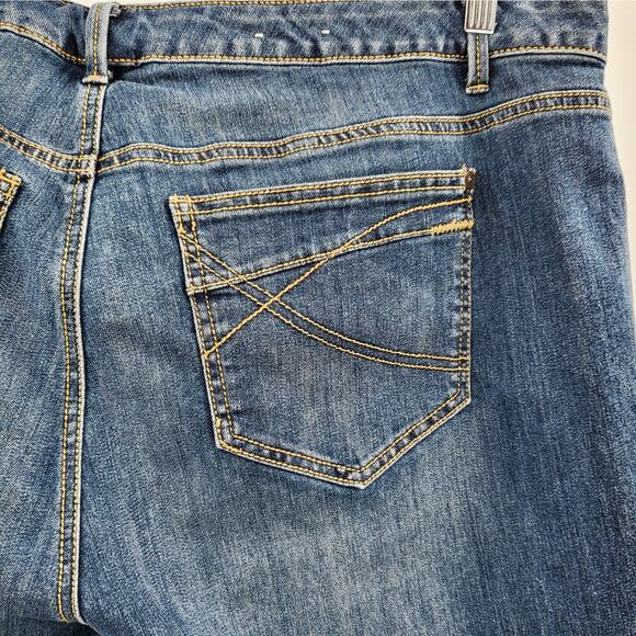 Tommy Hilfiger Hope Crop Medium Wash Blue Jeans 5-Pockets Women's Plus Size 18 - Picture 5 of 7